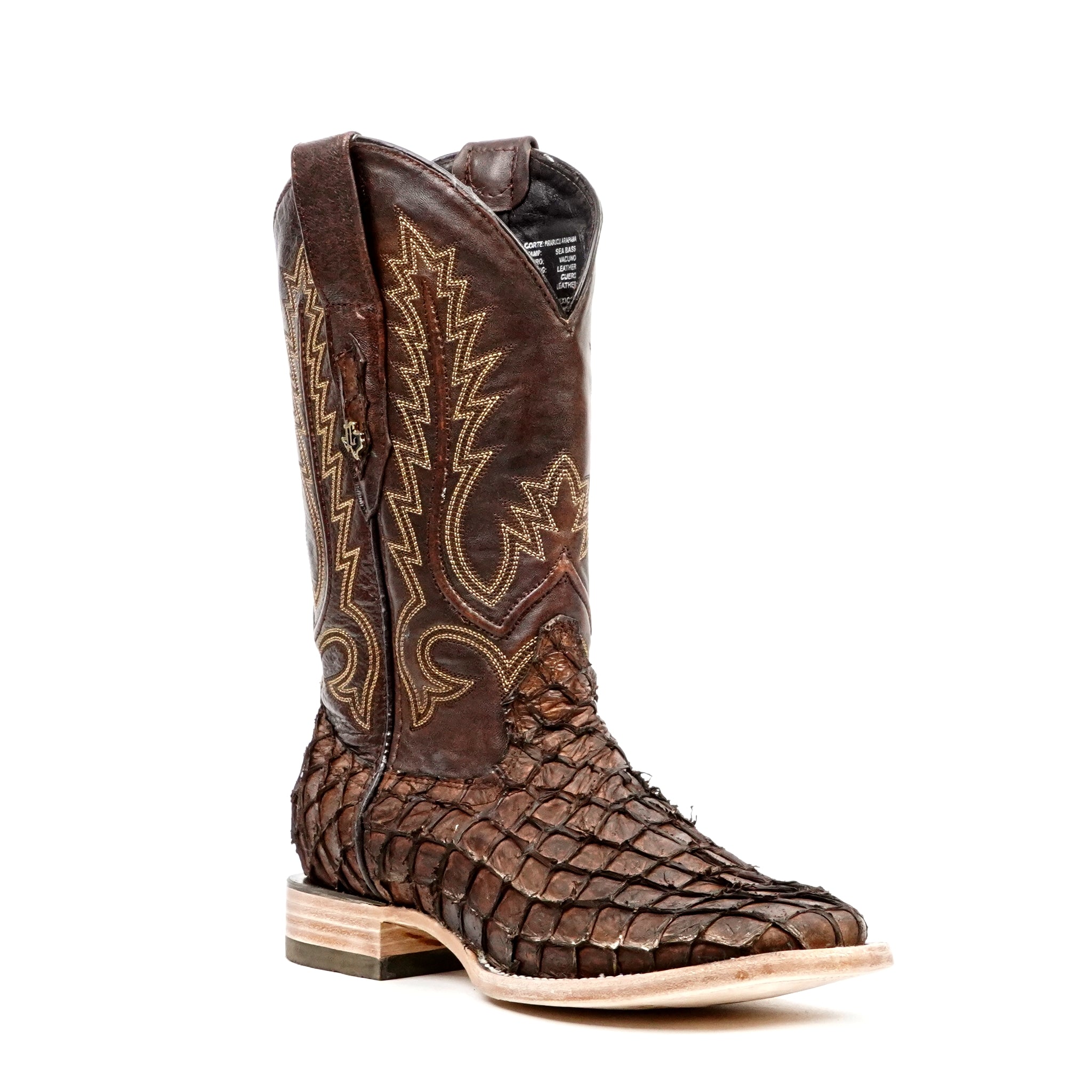 Pirarucu Fish Boots - Brown - Square Toe (PZ60 E.C.)