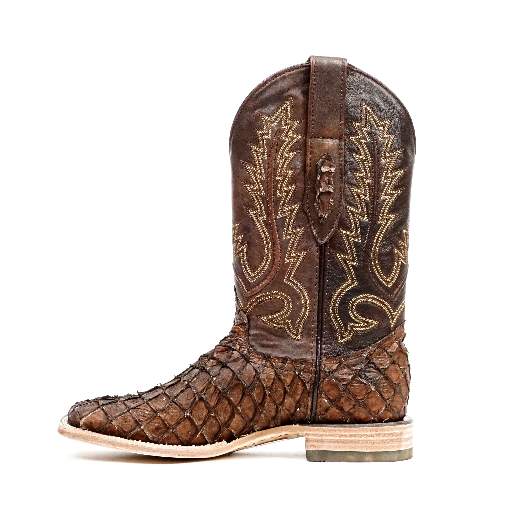 Pirarucu Fish Boots - Brown - Square Toe (PZ60 E.C.)