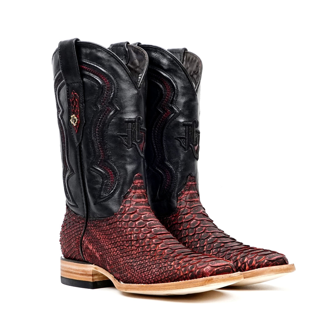 PN30 Python Rojo Nobuck H-501 - Gomez Western Wear