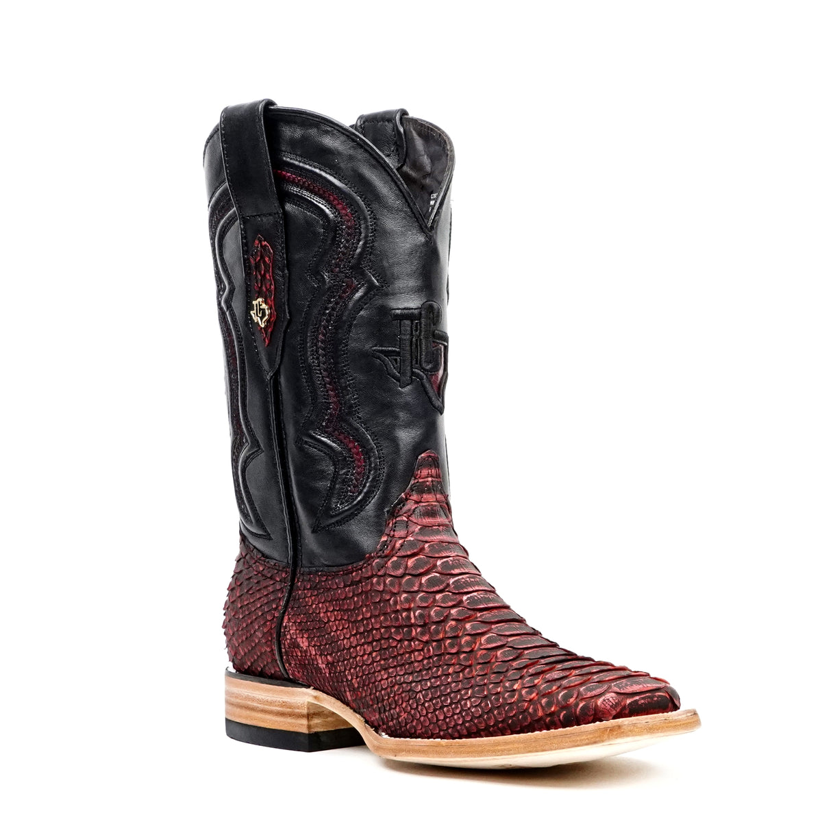 PN30 Python Rojo Nobuck H-501 - Gomez Western Wear