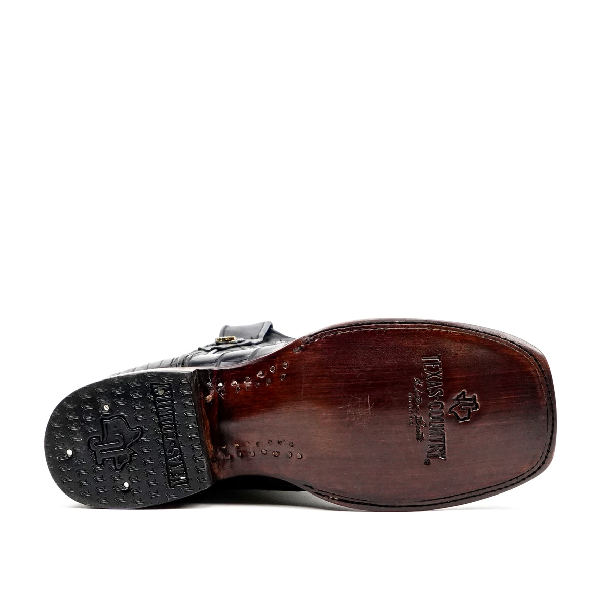 James Aligator Tail Boots - Black - Square Toe (LG10) - Gomez Western Wear