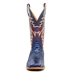 Braxton Python Boots - Navy Blue - Square Toe - Gomez Western Wear