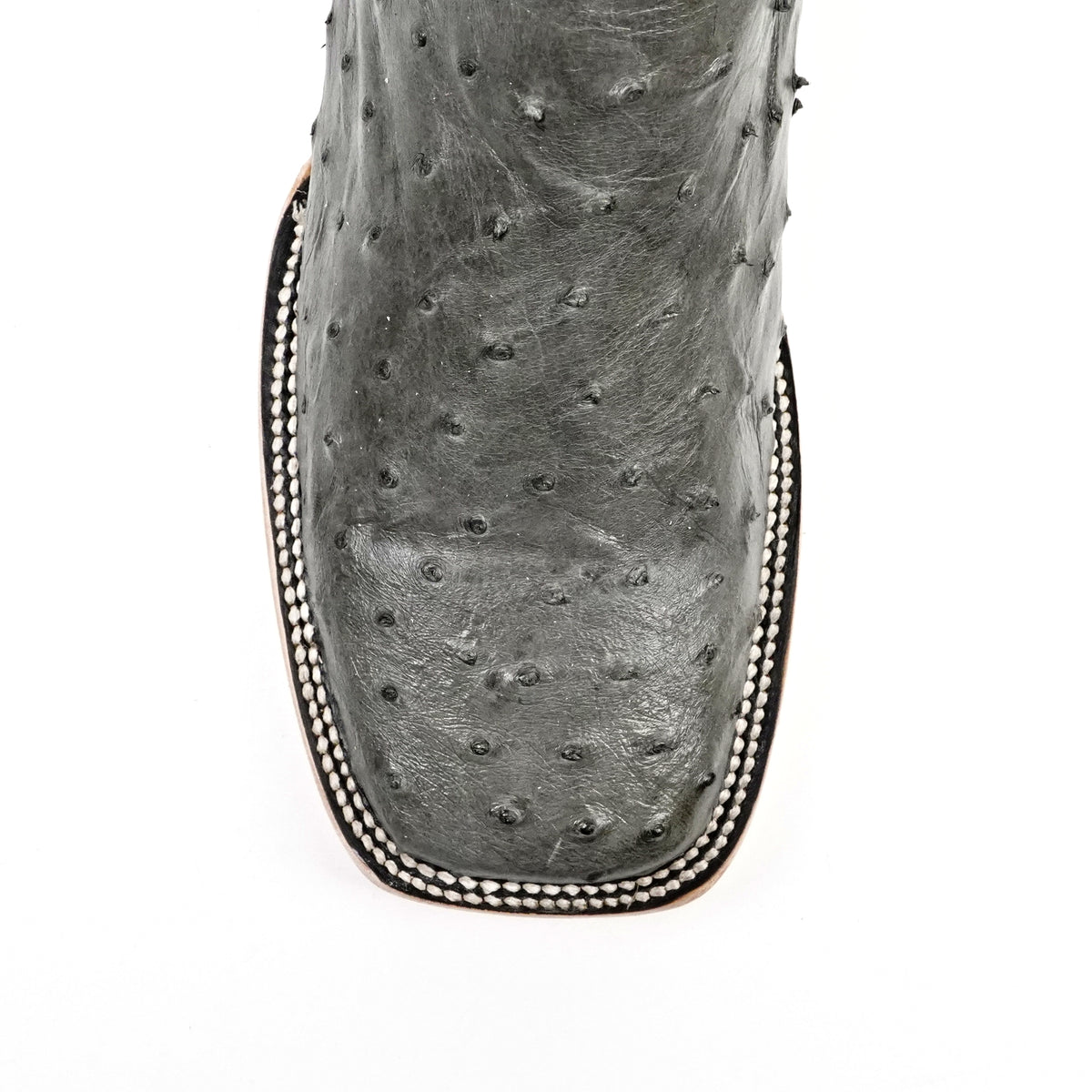 Austin Ostrich Boots - Gray - Square Toe (AV20) - Gomez Western Wear