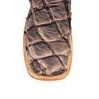 Butch Pirarucu Fish Boots - Matte Brown - Square Toe