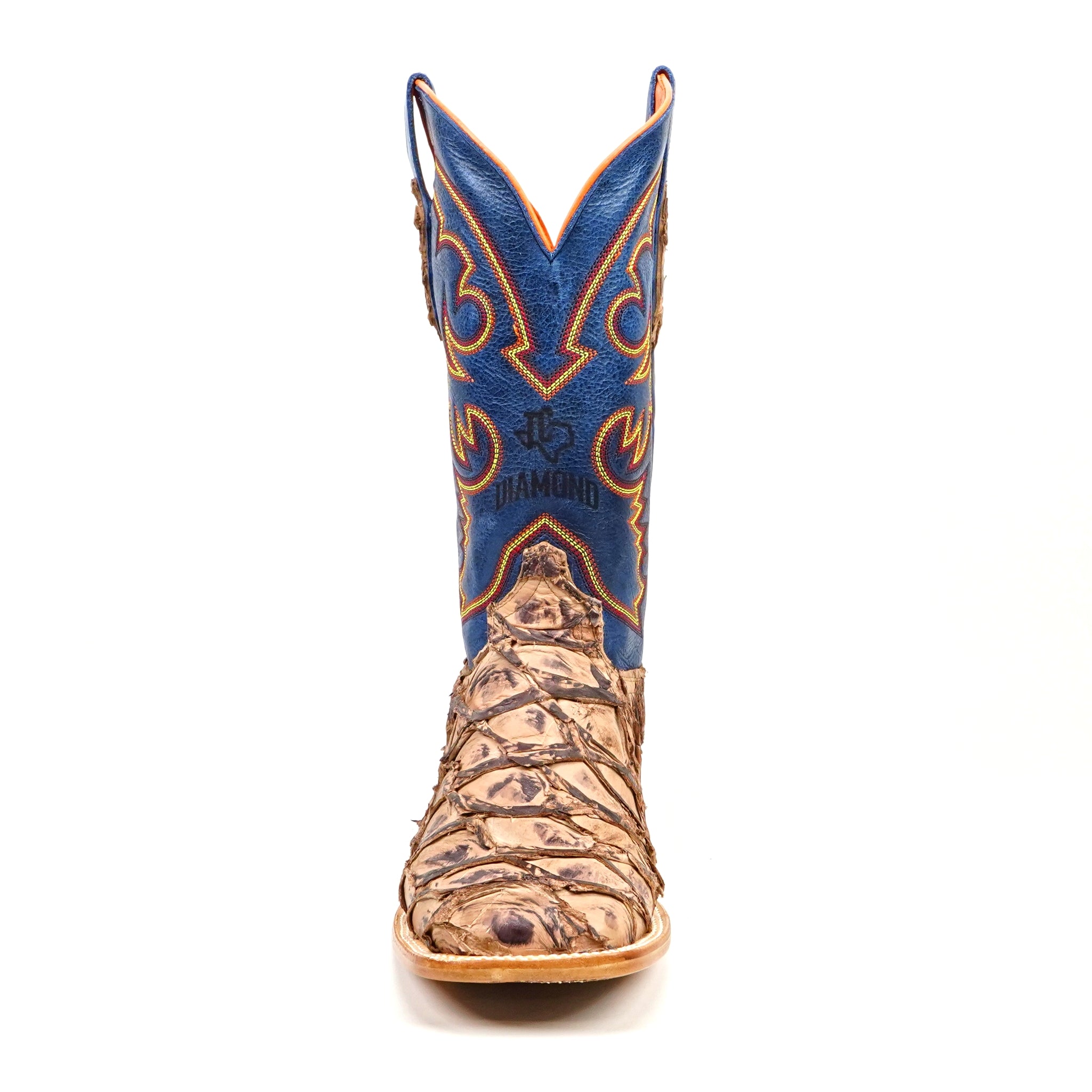 Butch Pirarucu Fish Boots - Matte Sand - Square Toe