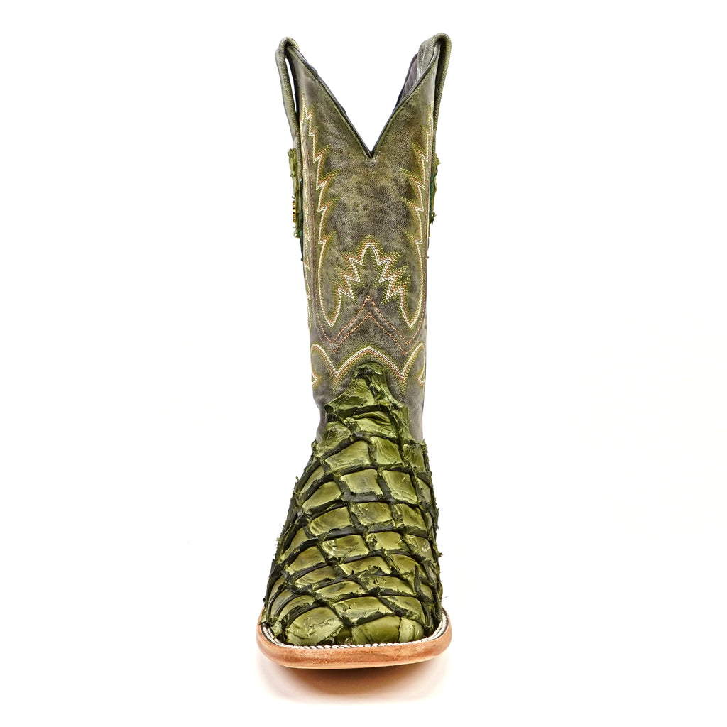 Connor Pirarucu Fish Boots - Agave - Square Toe (PZ60)