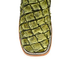 Connor Pirarucu Fish Boots - Agave - Square Toe (PZ60)