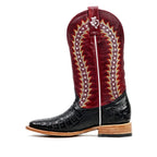 Ranger Caiman Full Belly Boots - Black - Square Toe
