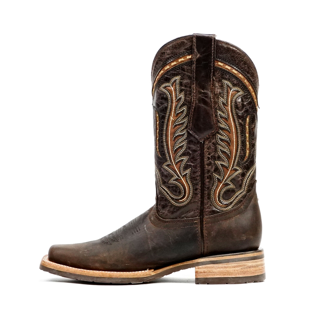 Azkar Tan Cowboy Boots- Slip-Resistant Sole - Rodeo Toe (E28)