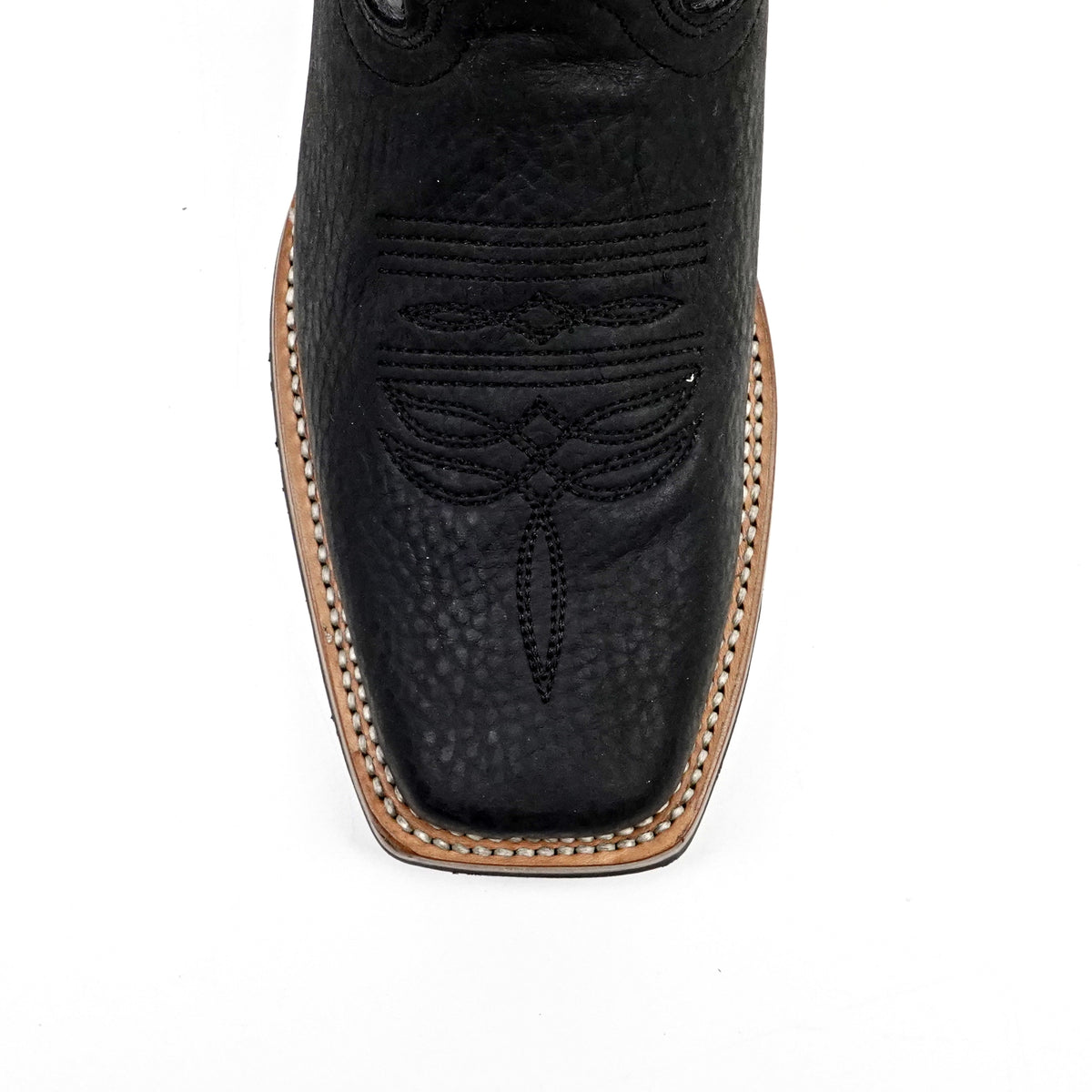 Cheyenne Black Cowboy Boots - Slip-Resistant Sole - Rodeo Toe (E28)