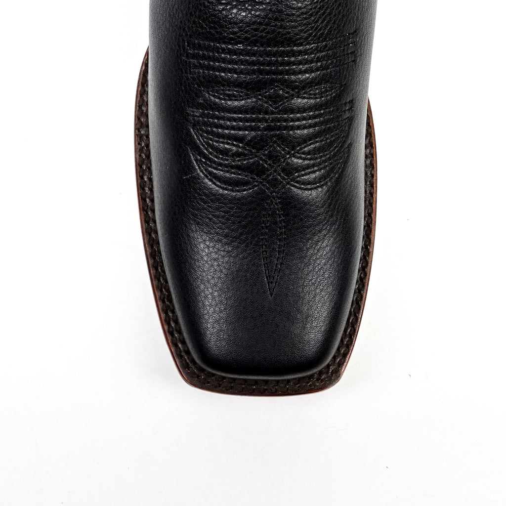 Grisly Cowboy Boots - Black - Rodeo Toe (E50)