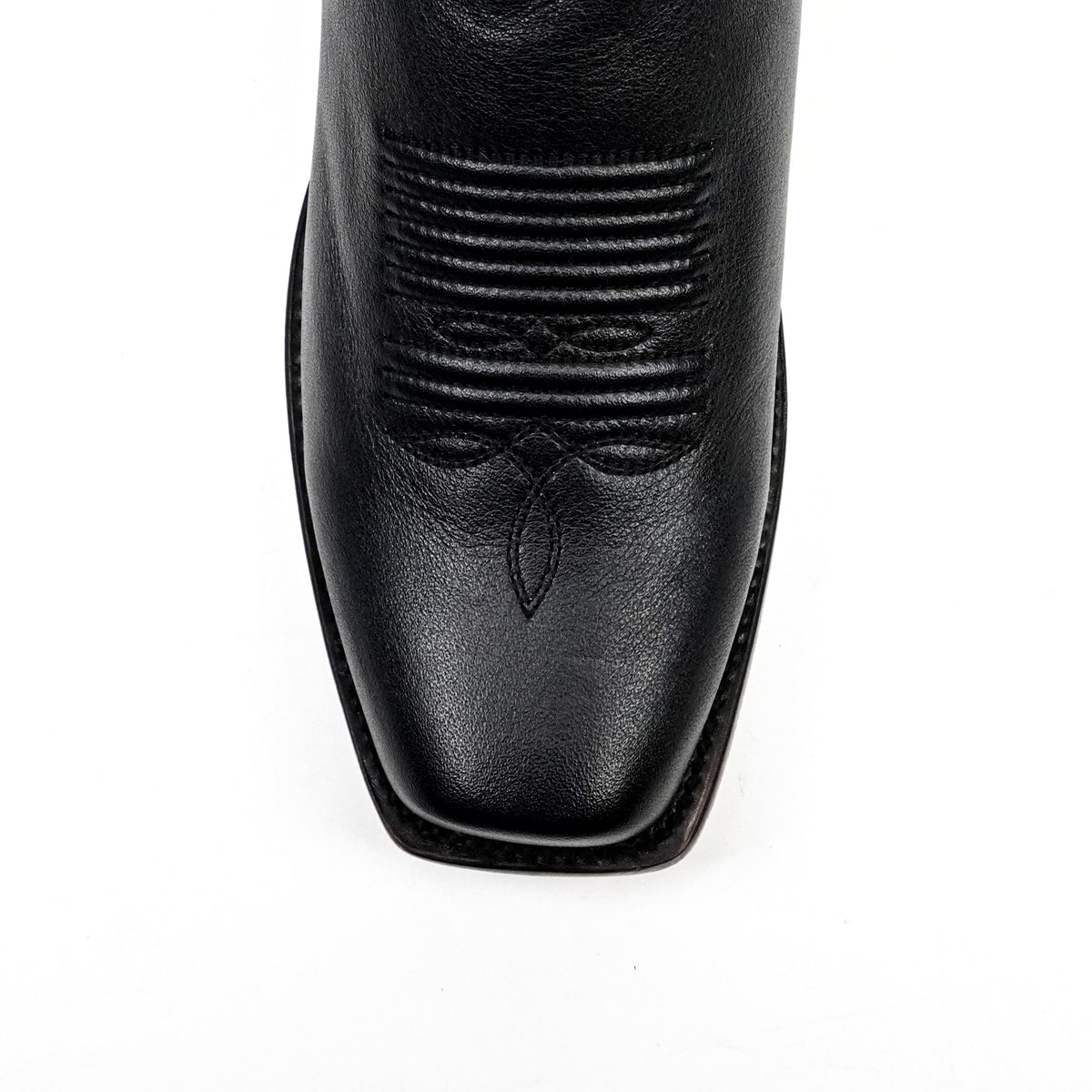 Grisly Cowboy Boots - Black - Narrow Square Toe (E484)