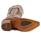 Python Tamarind Cowgirl Boots - Tall Shaft - Snip Toe (E31)