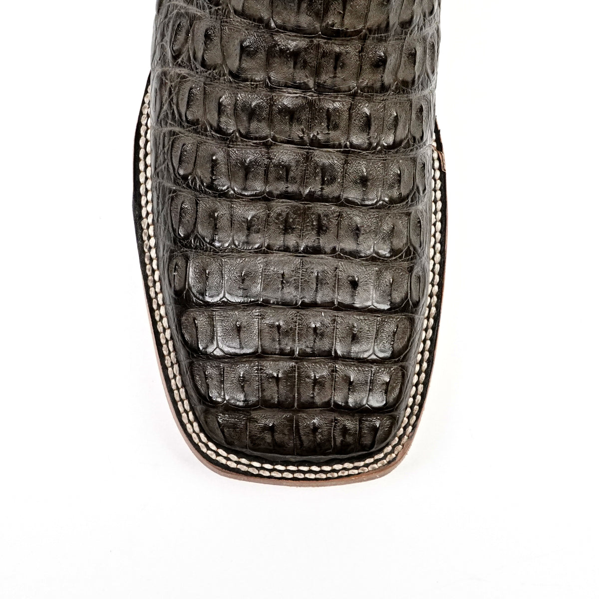 Rhodes Caiman Hornback Boots - Serpentine - Square Toe (LM10)