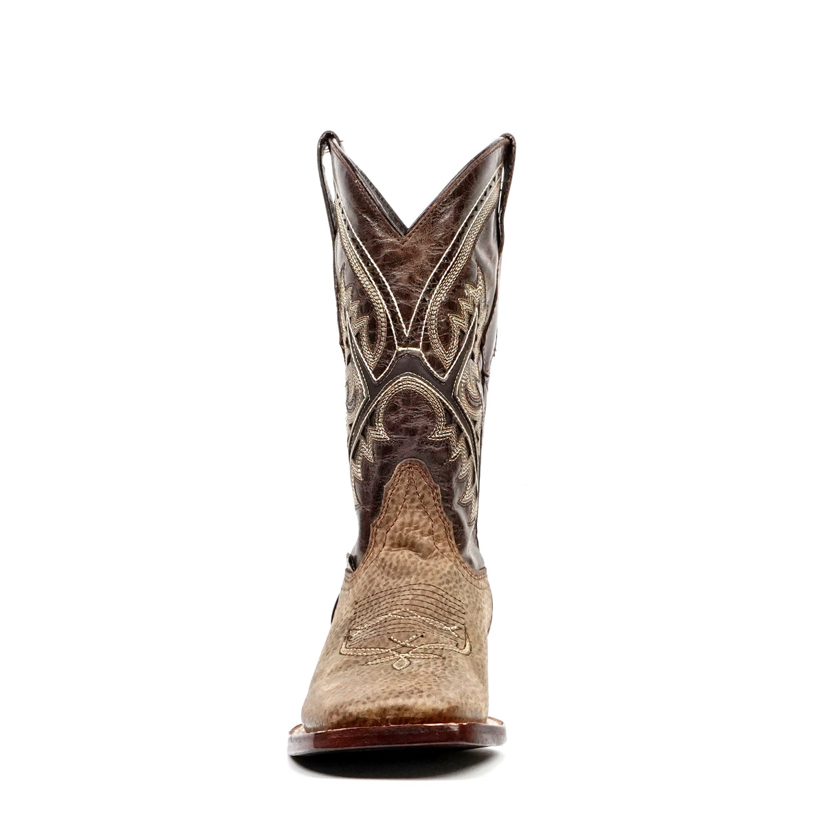 Cheyenne Chocolate Cowboy Boots - Square Toe (E29)