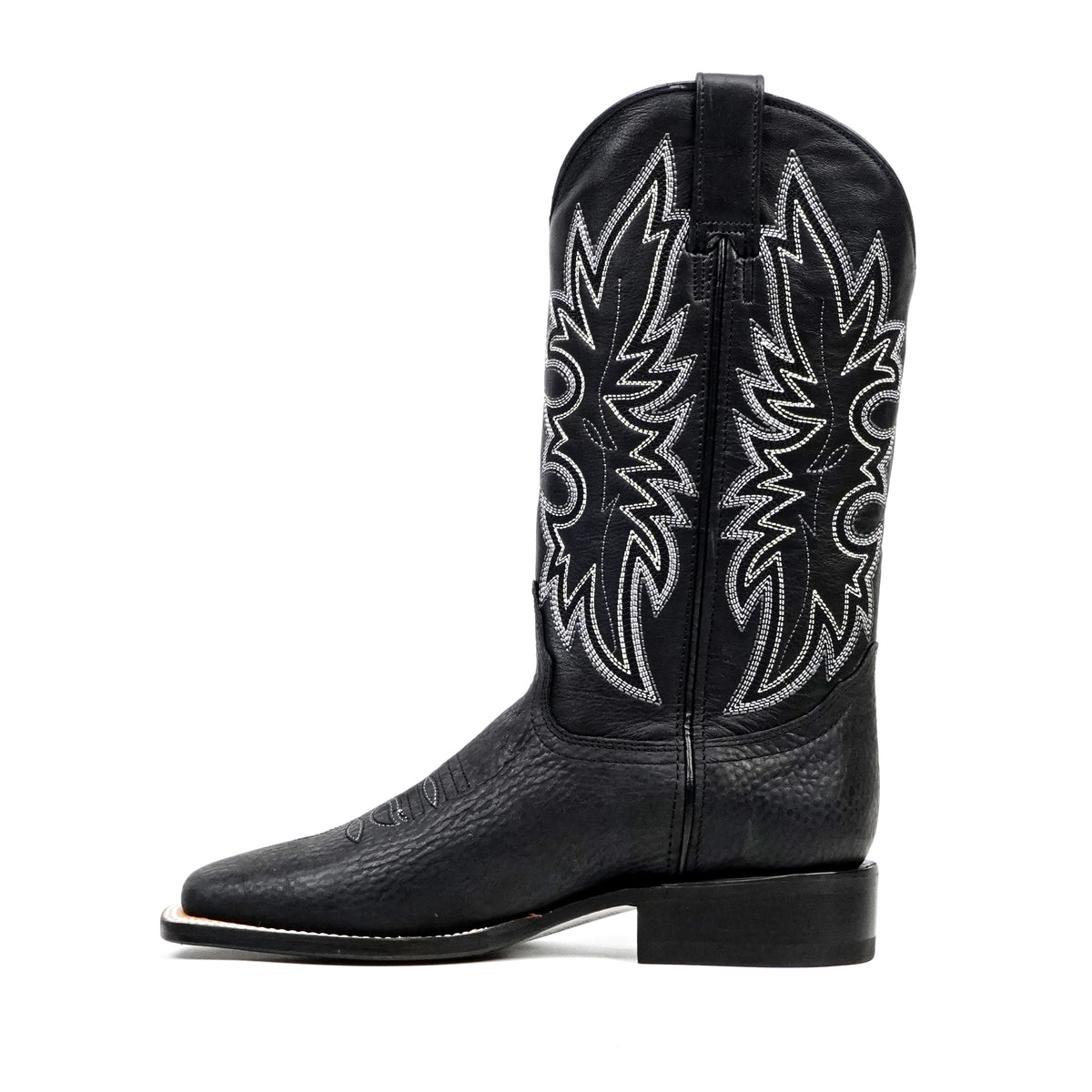 Cheyenne Black Cowboy Boots - Square Toe (E29)