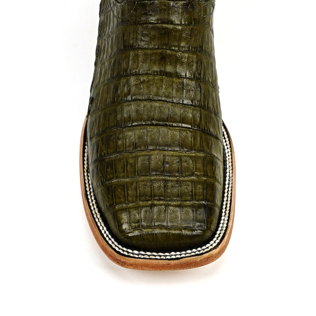 Rhodes Caiman Belly Boots - Agave - Square Toe (LM10)