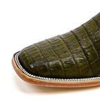 Rhodes Caiman Belly Boots - Agave - Square Toe (LM10)