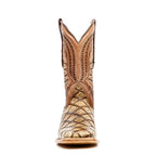 Pirarucu Orix Boots - Embossed Leather - Square Toe (E687)
