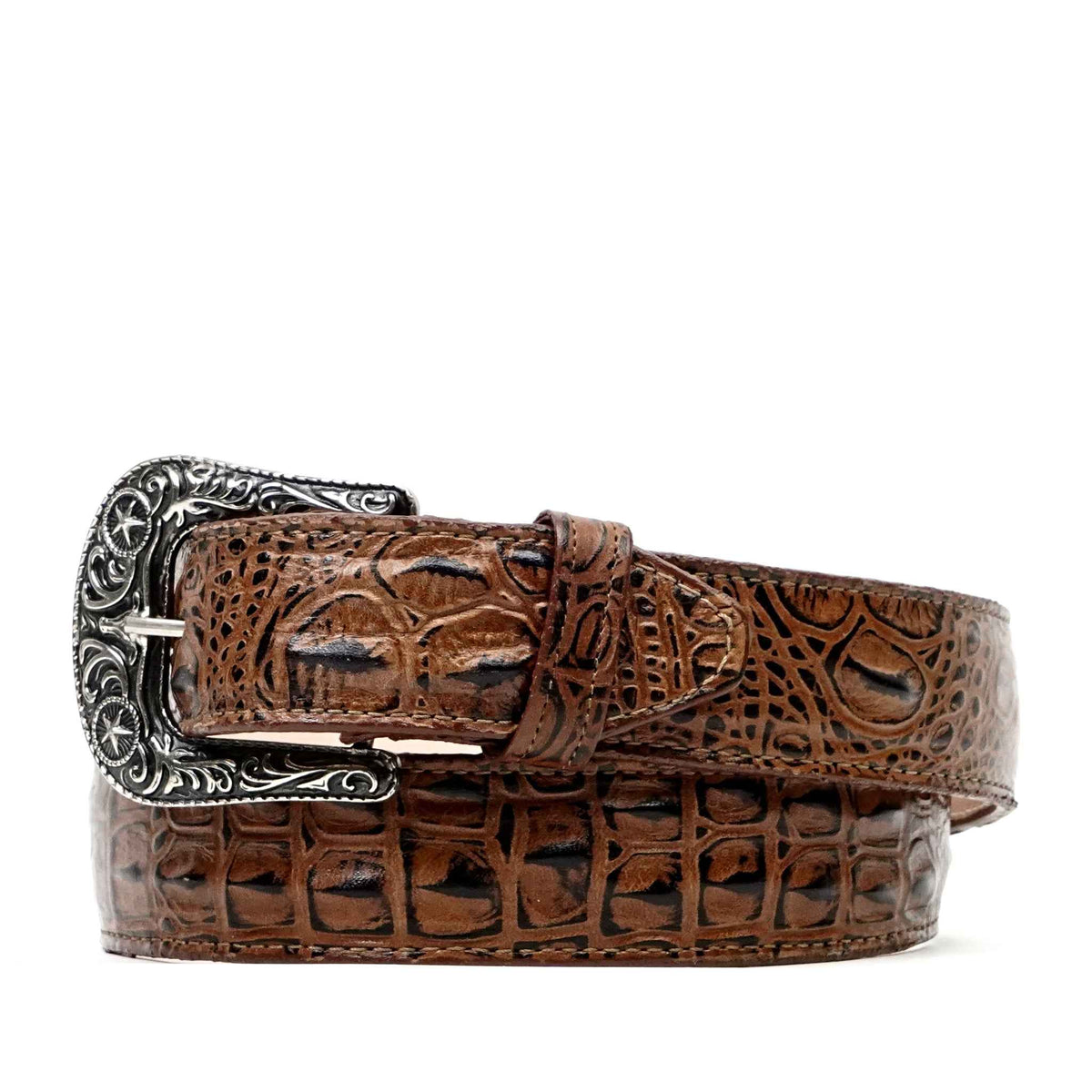 Crocodile Choco Belt - Embossed Leather (C-IMI)