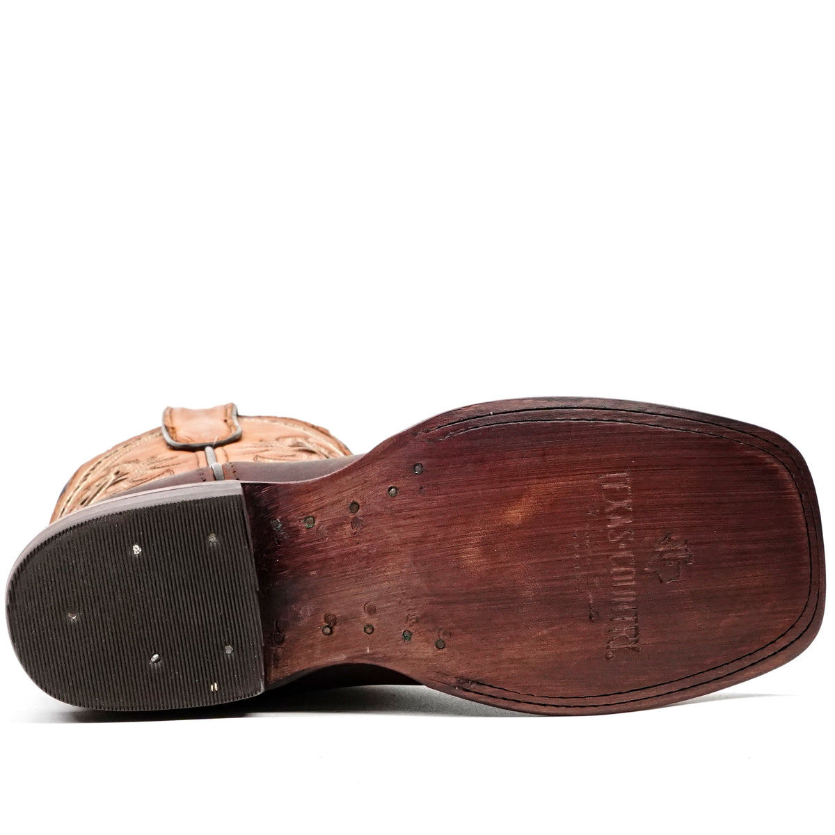 Cheyenne Choco Leather Boots (Youth) - Square Toe (E29)