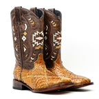Orix Alligator Patchwork Boots (Youth) - Square Toe (R003)