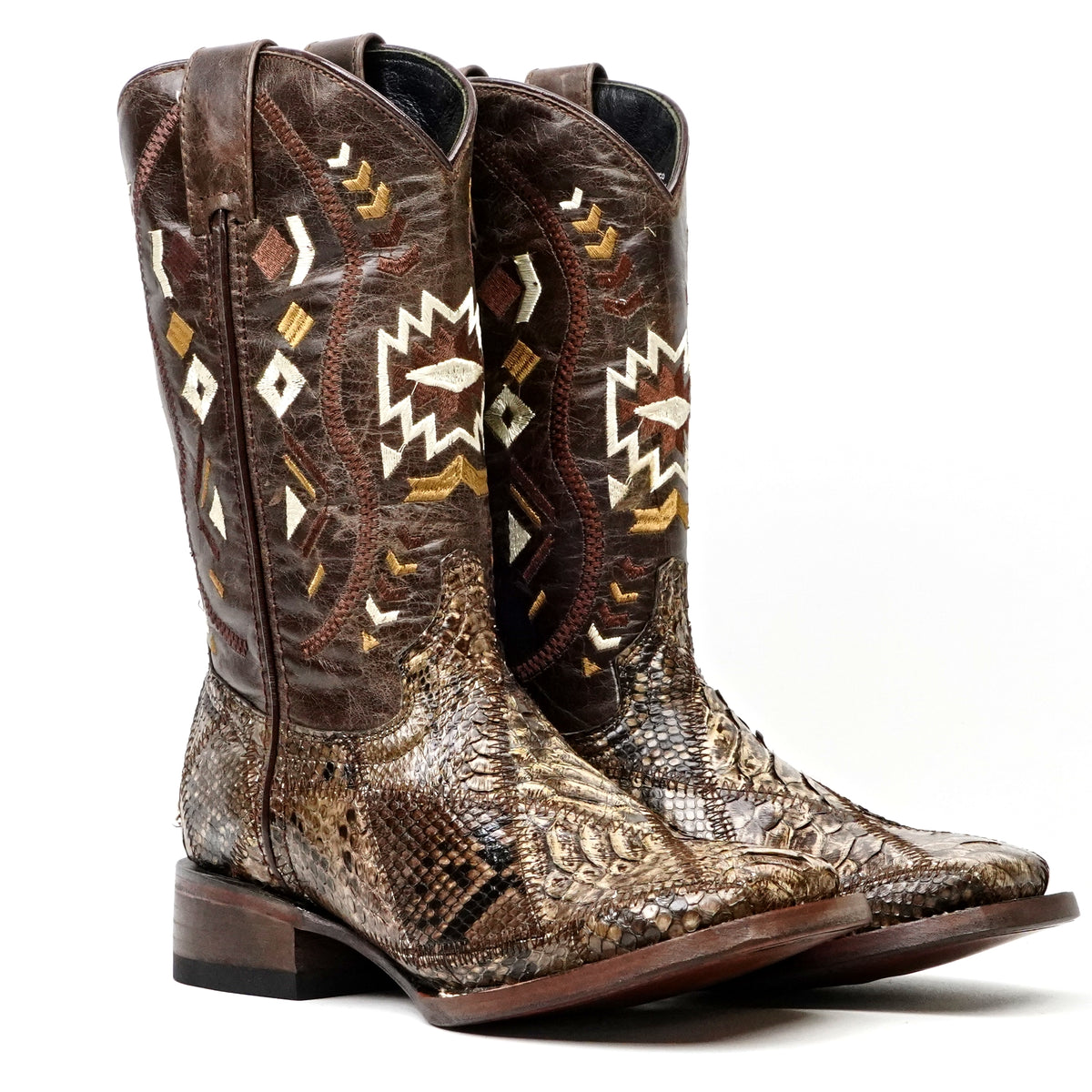 Chameleon Python Boots (Youth) - Square Toe (R003)