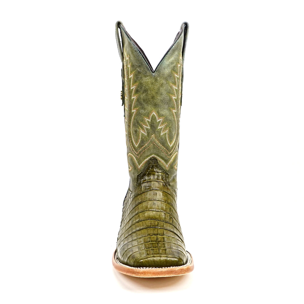 Rhodes Caiman Belly Boots - Agave - Square Toe (LM10)