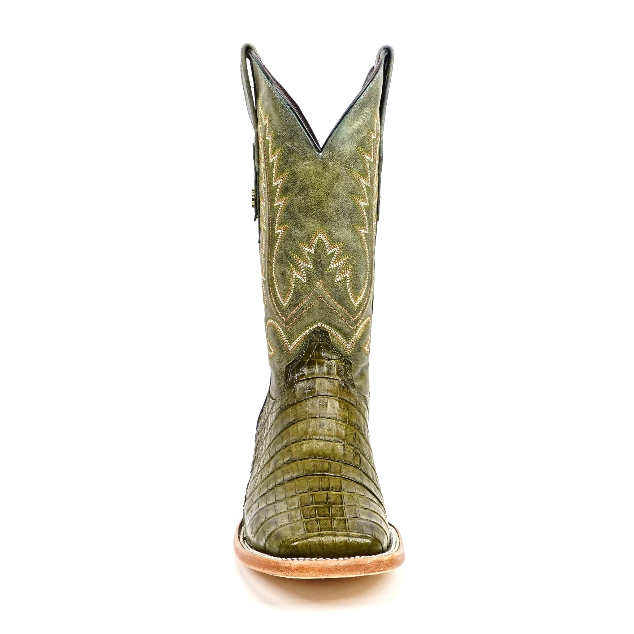 Rhodes Caiman Belly Boots - Agave - Square Toe (LM10)