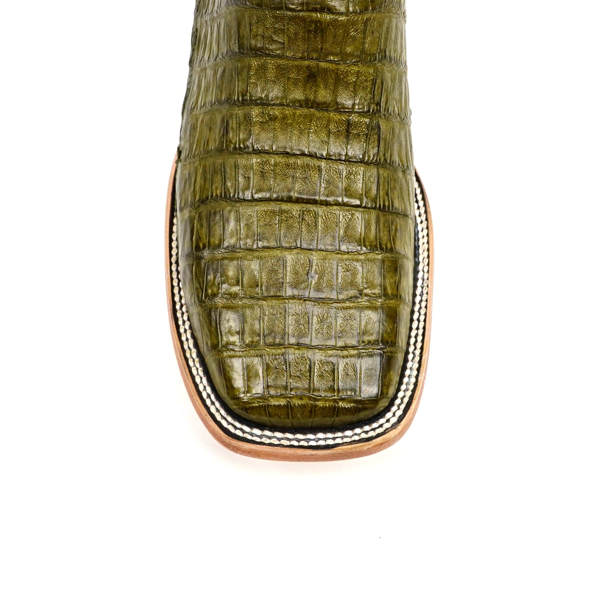 Rhodes Caiman Belly Boots - Agave - Square Toe (LM10)