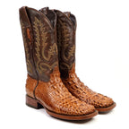 James Alligator Head Boots - Antique - Square Toe (AP50)