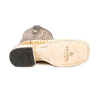 Austin Ostrich Boots - Fawn - Square Toe (AV20)