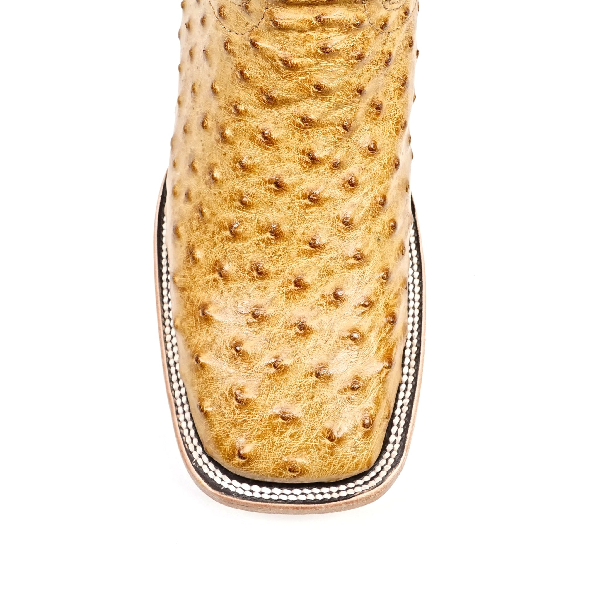 Austin Ostrich Boots - Fawn - Square Toe (AV20)