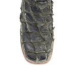 Connor Pirarucu Fish Boots - Gray Black - Square Toe (PZ60)