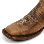 Highland Tobacco Cowgirl Boots - Tall Shaft - Rodeo Toe (E870)