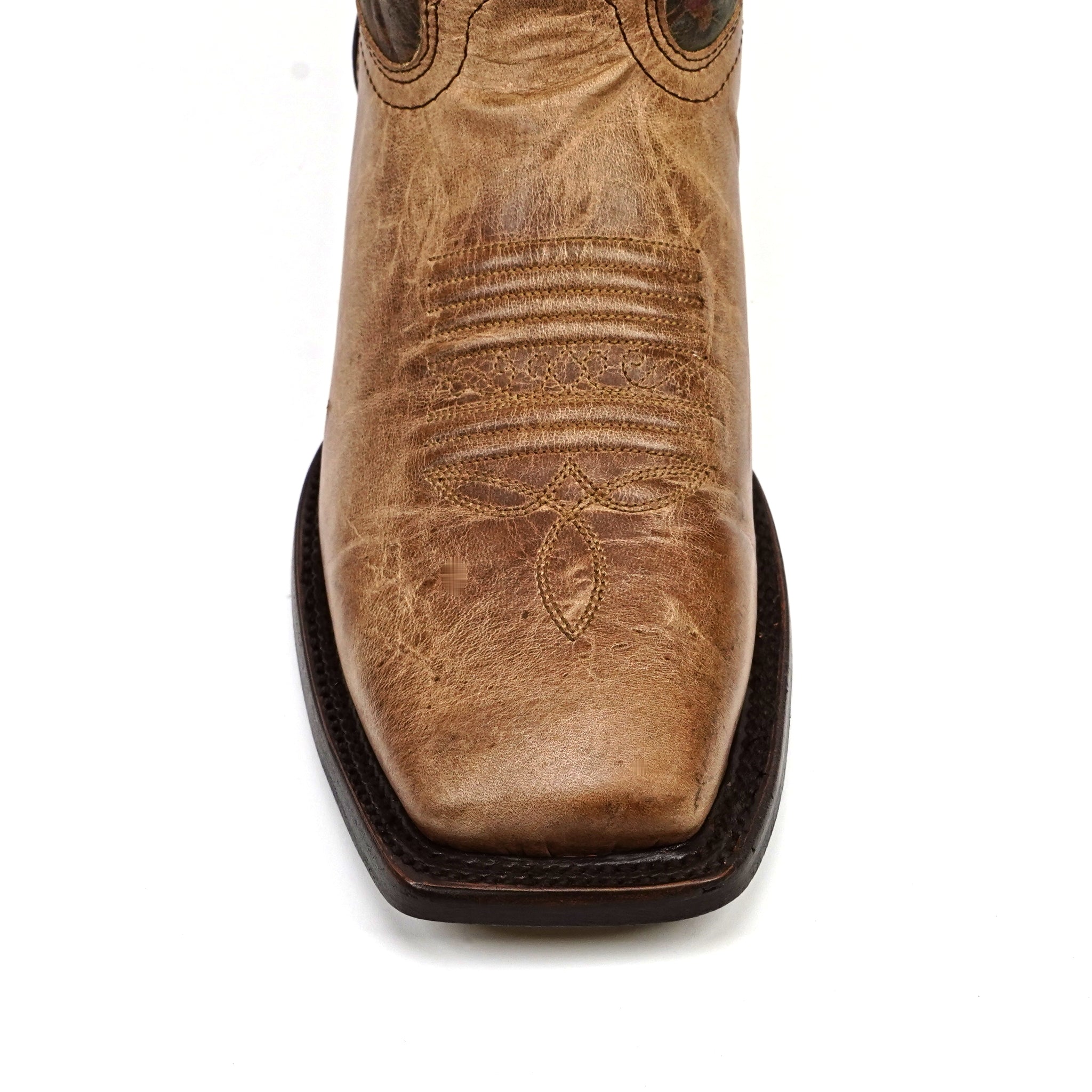 Fresno Tobacco Cowgirl Boots- Short Shaft - Narrow Square Toe (E792)