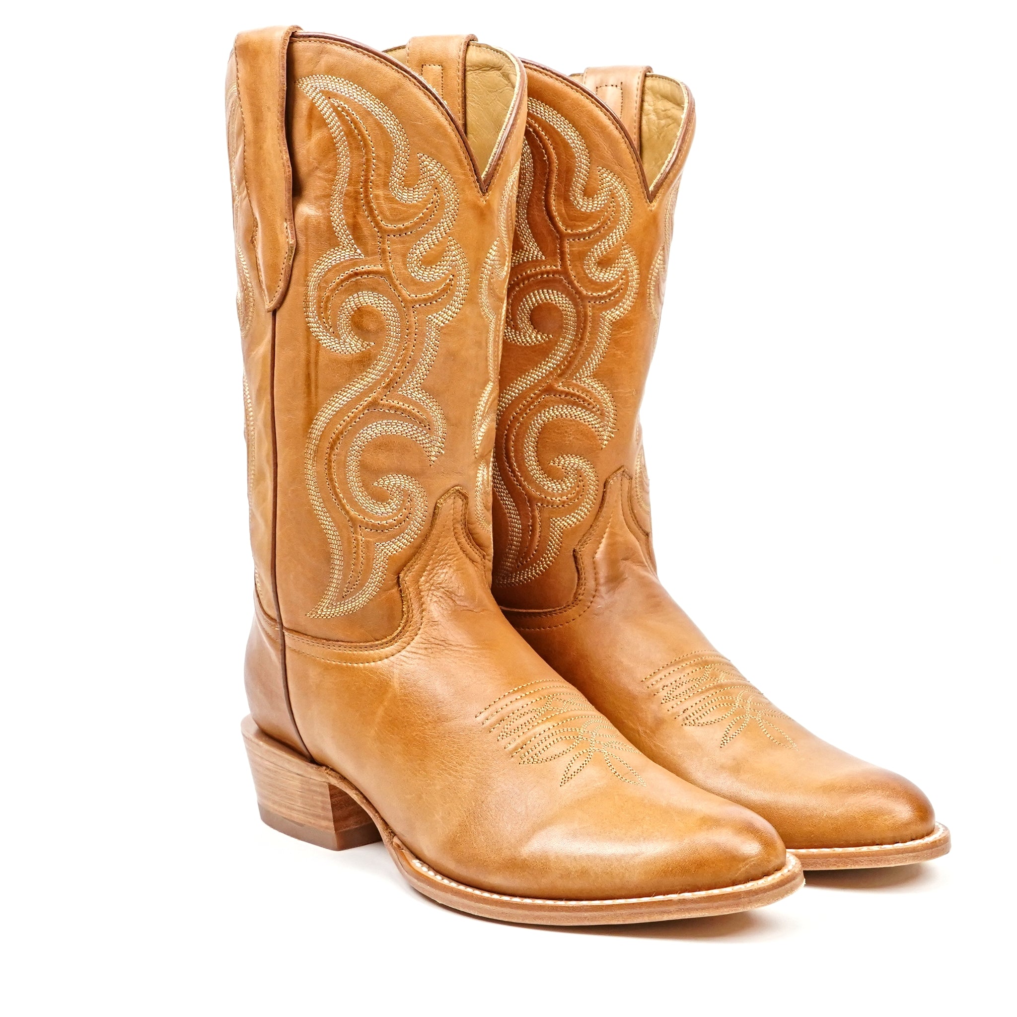 Boney Cowboy Boots - Clayton Honey - Roper Toe (TS203)