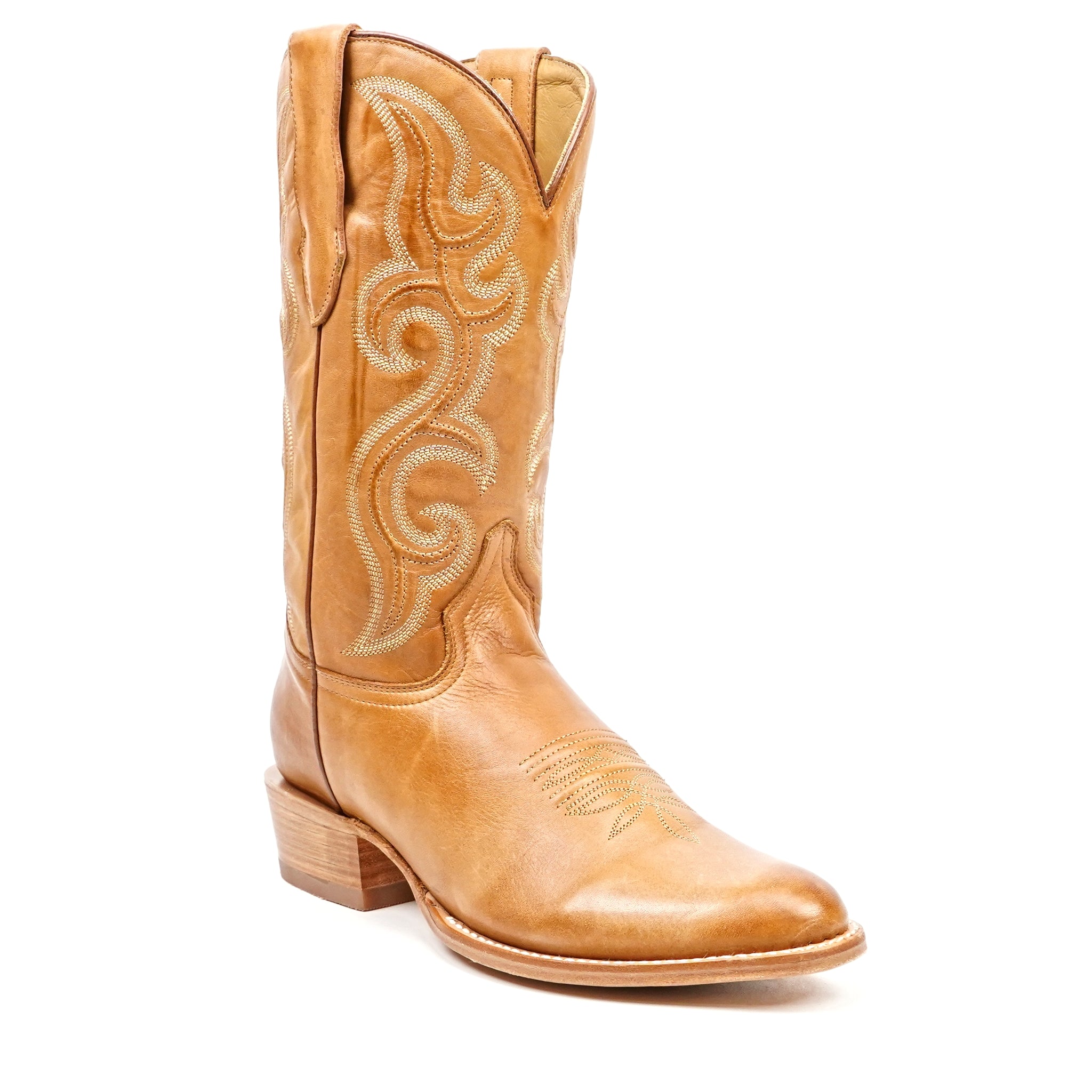 Boney Cowboy Boots - Clayton Honey - Roper Toe (TS203)
