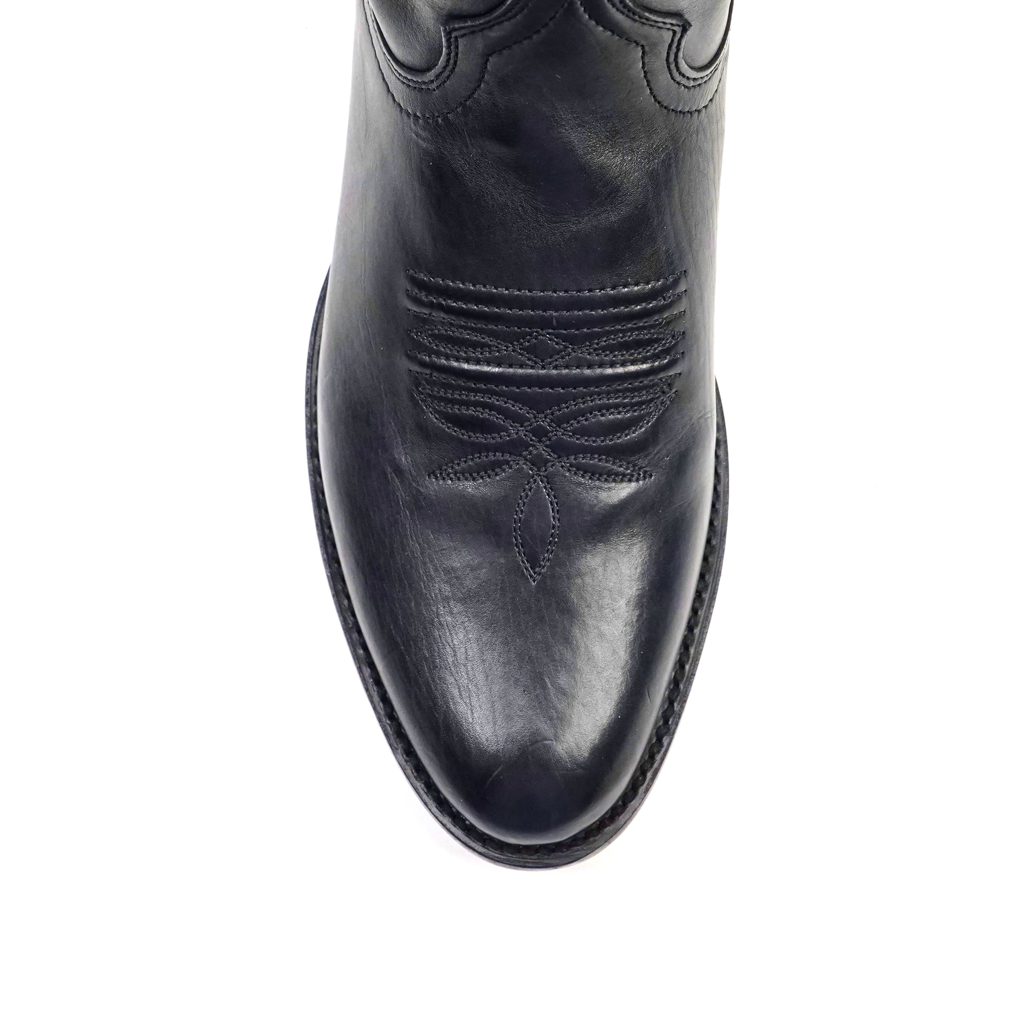 Boney Cowboy Boots - Clayton Black - Roper Toe (TS203)