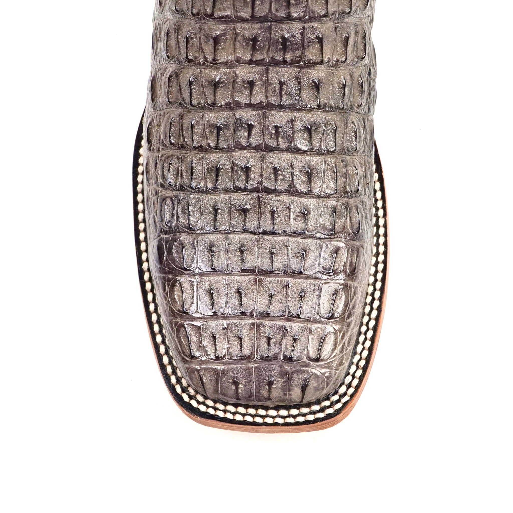 Rhodes Caiman Hornback Boots - Serpentine - Square Toe (LM10)