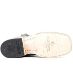 Austin Ostrich Boots - Gray - Square Toe (AV20)