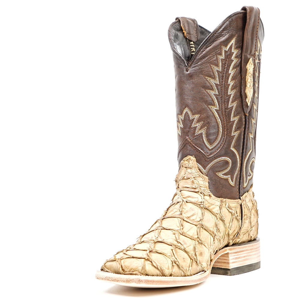 Connor Pirarucu Fish Boots - Matte Orix - Square Toe (PZ60)