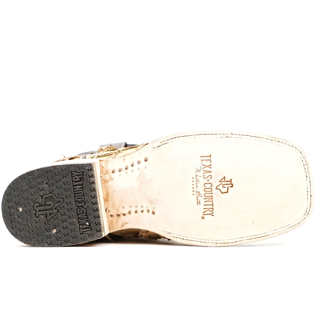 Connor Pirarucu Fish Boots - Matte Orix - Square Toe (PZ60)