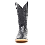 James Alligator Belly Boots - Black - Square Toe (LG10)