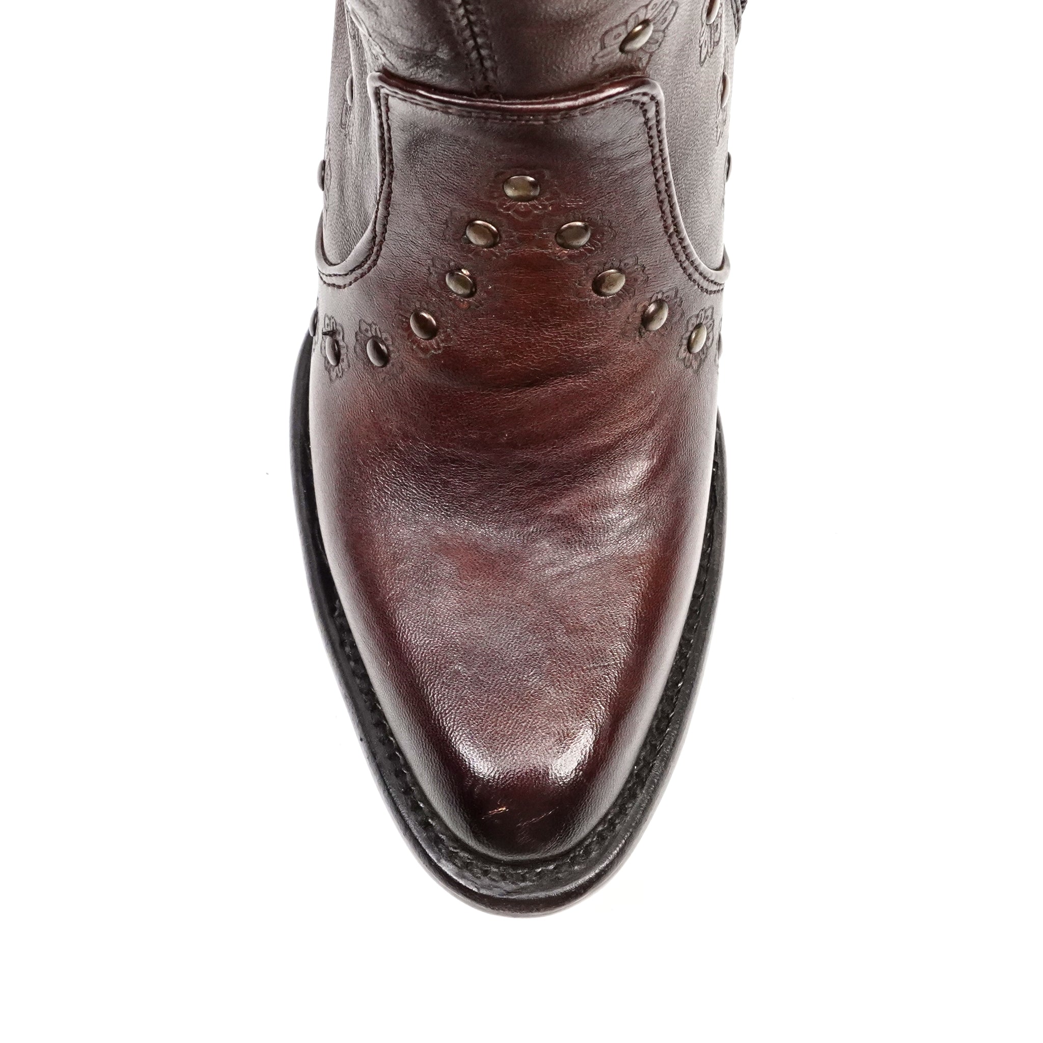Anya Chocolate Brown Booties - J Toe