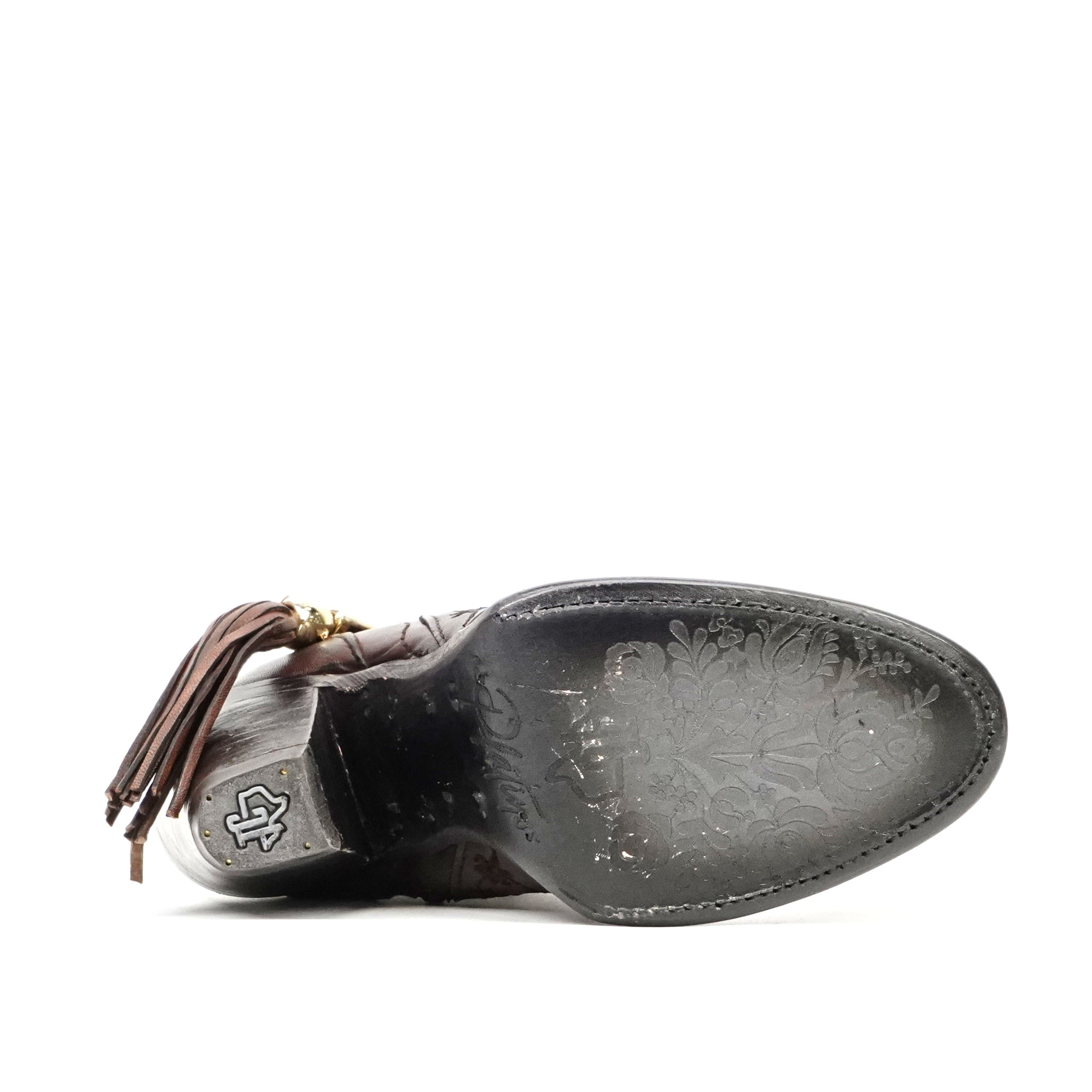 Valentina Chocolate Brown Booties - J Toe