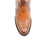 Valentina Burnt Orange Short Boots - J Toe