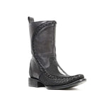 Stingray & Python Short Boots - Narrow Square Toe
