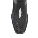 Stingray & Python Short Boots - Narrow Square Toe