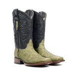 Tanner Python Boots - Jungle Green - Rodeo Toe (PN100)